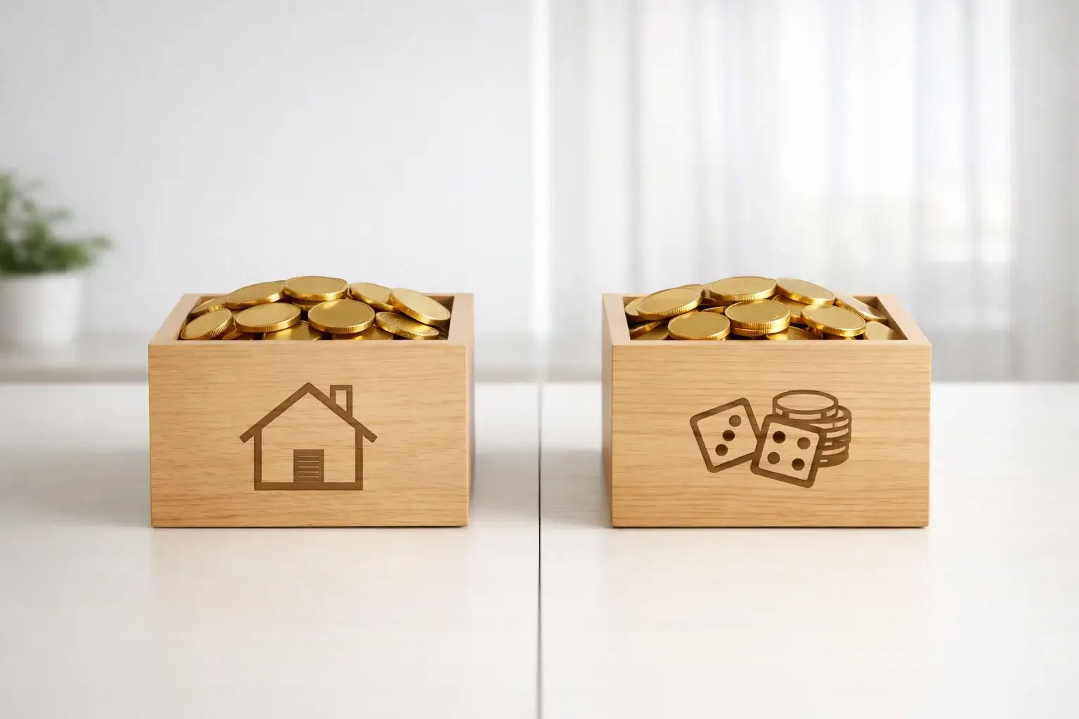 Concepto de bankroll separado del dinero personal